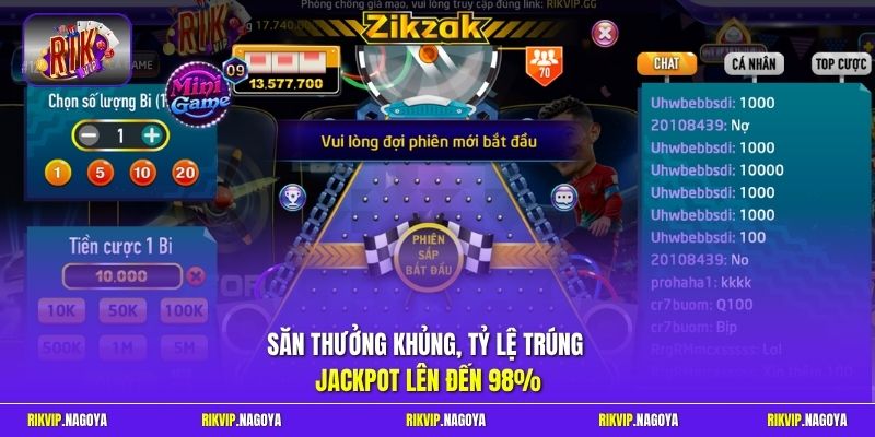 Săn thưởng khủng, tỷ lệ trúng Jackpot lên đến 98%